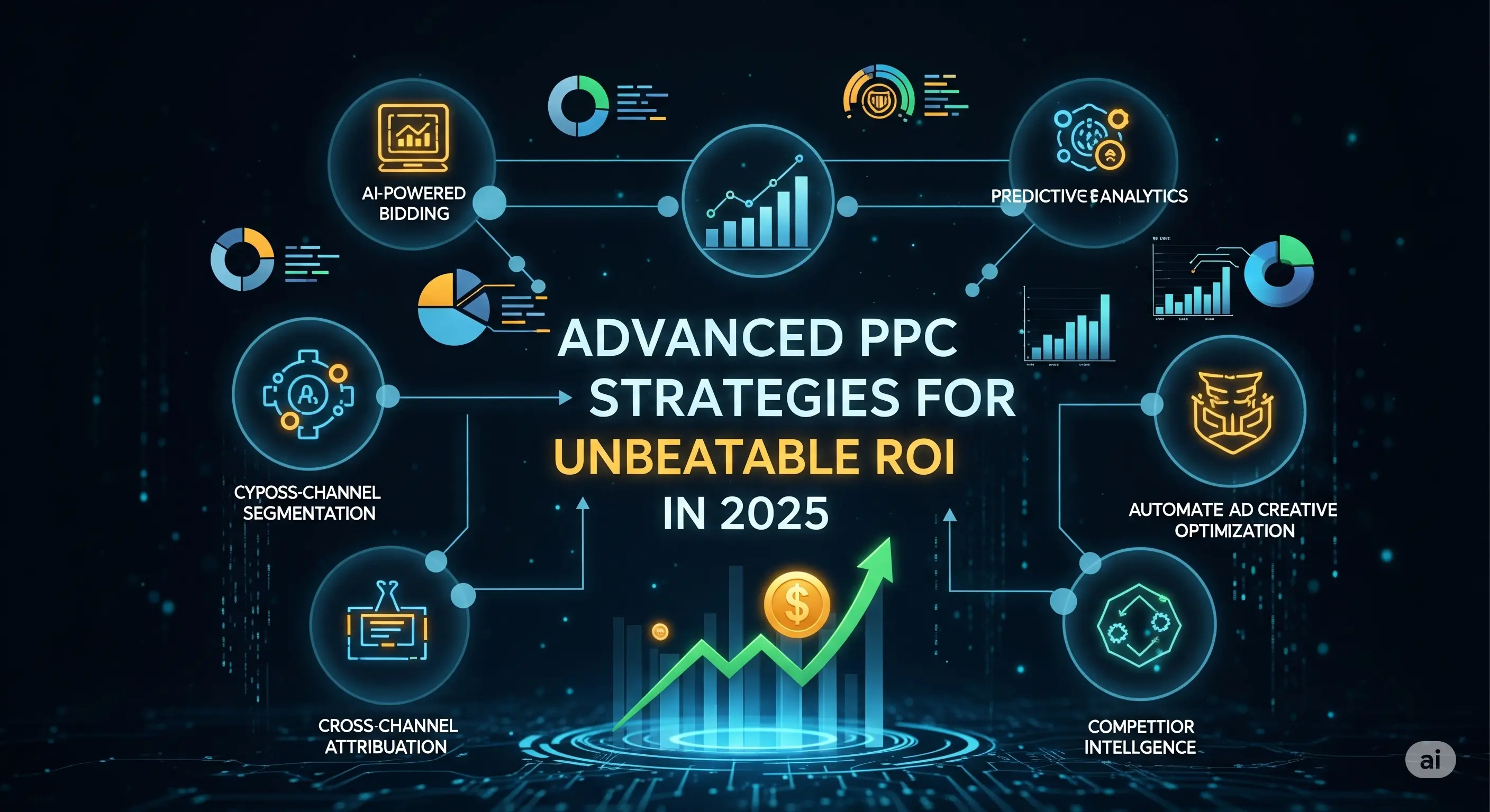 Illustration of advanced PPC strategies leading to high ROI