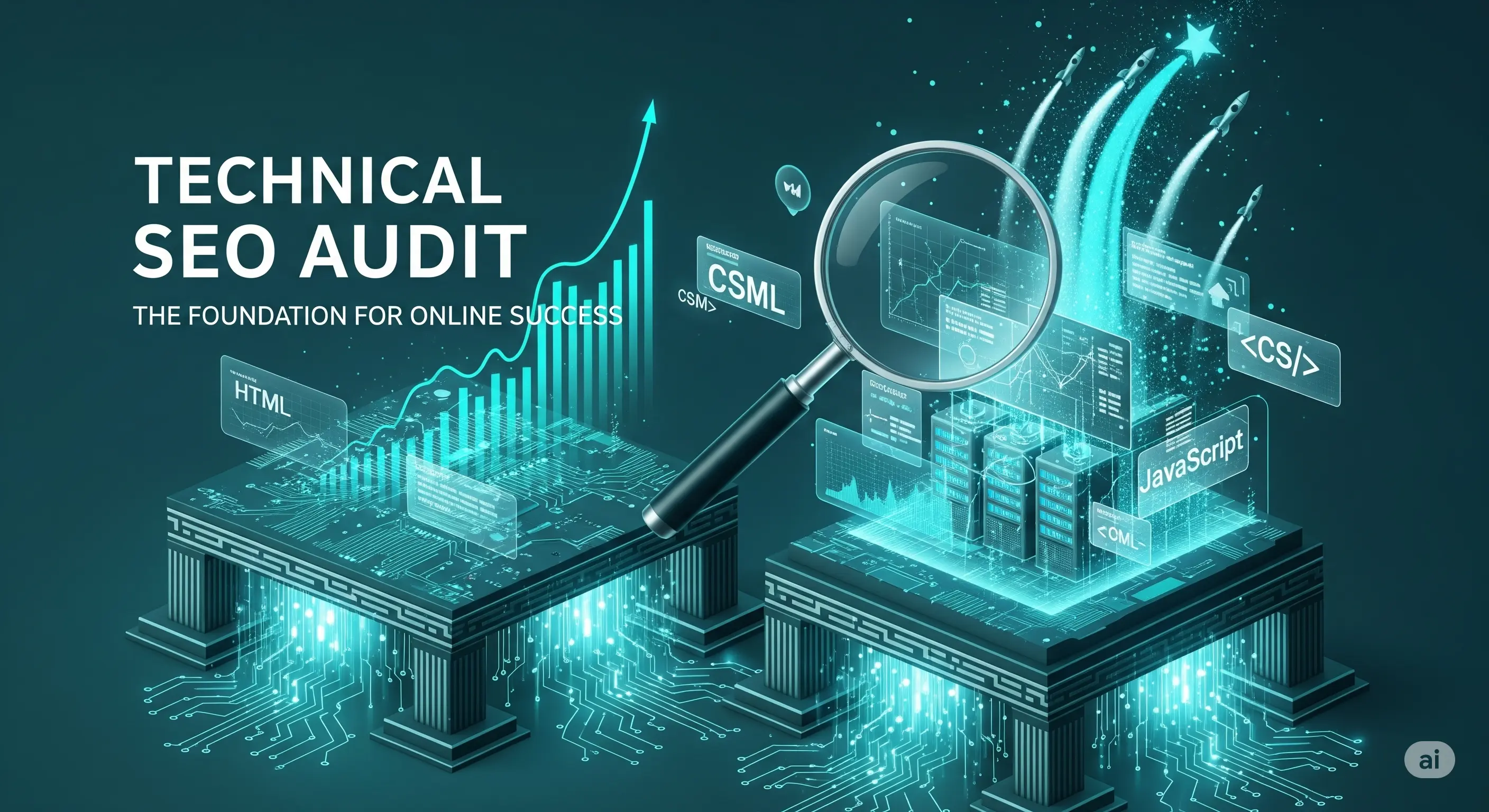 Illustration of technical SEO audit process
